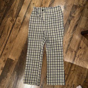 SHEIN tartan straight leg pants